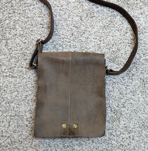 Vera Pelle genuine leather crossbody messenger bag